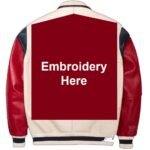 PU leather varsity jacket material