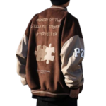 Oversized racing varsity jacket