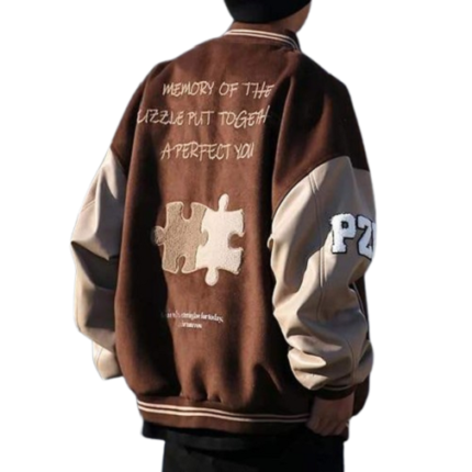Oversized racing varsity jacket