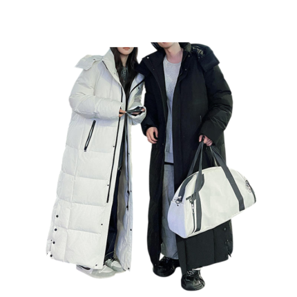 Unisex ankle-length down winter coat
