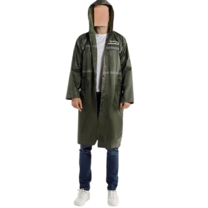 Custom unisex waterproof reflective rain jacket