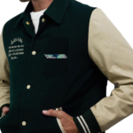 Varsity jacket for embroidery and chenille patches