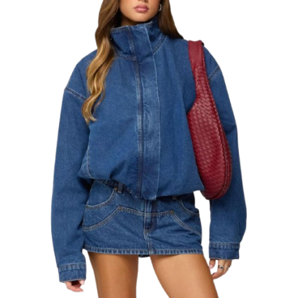 Women's denim streetwear jacket
