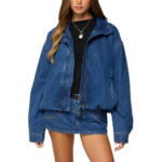 Custom women's denim jacket