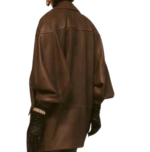 Custom women's sheepskin leather coat