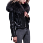 OEM women's double face moto jacket