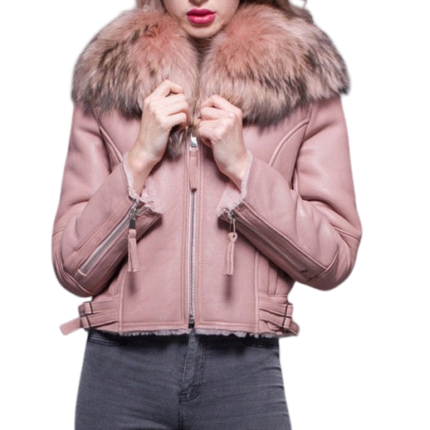 Custom women's moto winter jacket