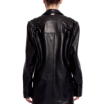 OEM women's oversized sheepskin leather jacket