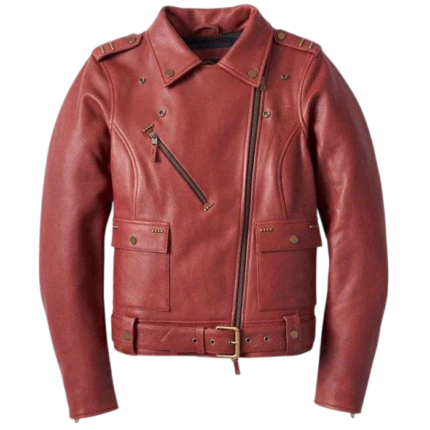 Custom women's queen leather biker jacket
