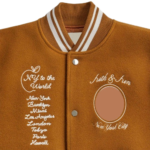 Chenille embroidery wool varsity jacket