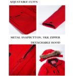 Custom unisex waterproof parka jacket