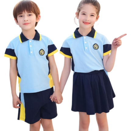 Custom kids school uniform polo shirt