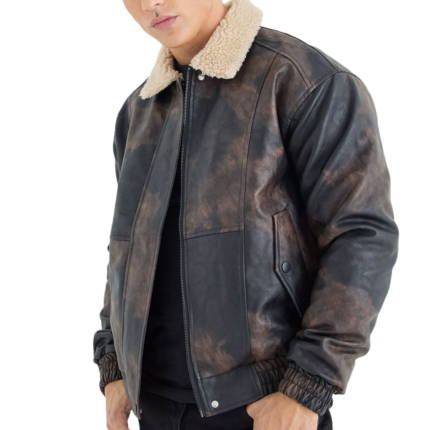 Men’s faux fur winter coat