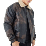 Men’s faux fur bomber jacket