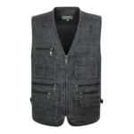 Men's multi-pocket utility waistcoat