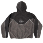 Men's oversized sherpa fleece jacket