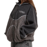 Custom logo men's sherpa jacket