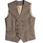 Custom men's tweed waistcoat