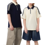 Men's and women's quarter zip polo shirt
