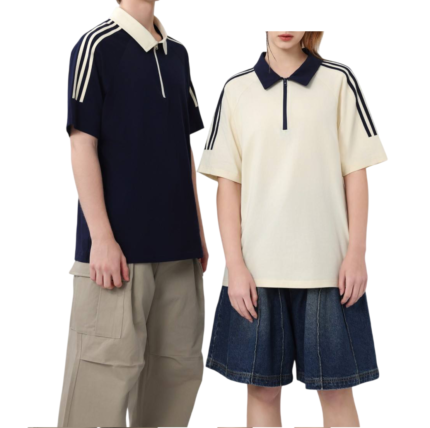 Men's and women's quarter zip polo shirt