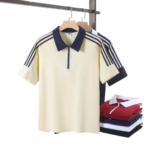 Custom men's and women's quarter zip polo