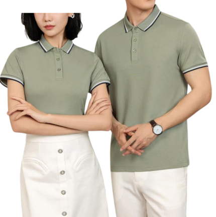 Unisex couple matching polo shirt
