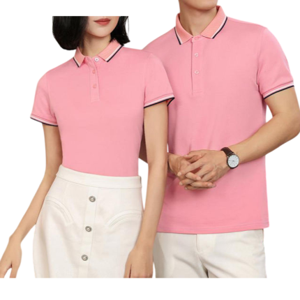 Cotton poly blend matching polo shirt