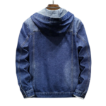 Men's denim hood jacket
