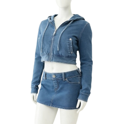 Women's denim mini skirt