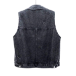 Custom women's denim vest jacket