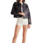 Women's embroidered denim detail