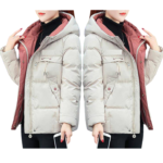 Women’s hooded winter parka coat