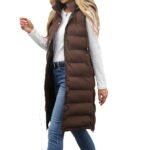 Women’s longline puffer vest