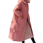 Custom women’s maxi long down puffer jacket