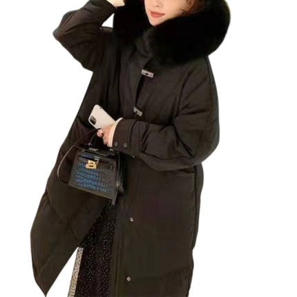 Women’s maxi long down puffer jacket