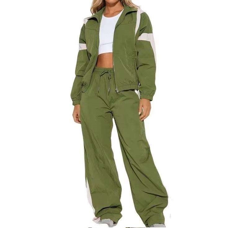 Women's Nylon Windbreaker Tracksuit Set Women's nylon windbreaker tracksuit set