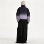 Women’s black purple puffer jacket
