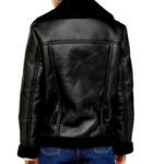 Custom women's quilted leather coat