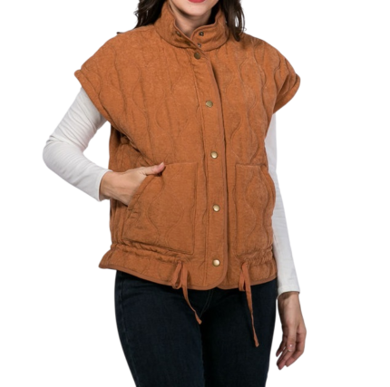Women's quilted waistcoat vest