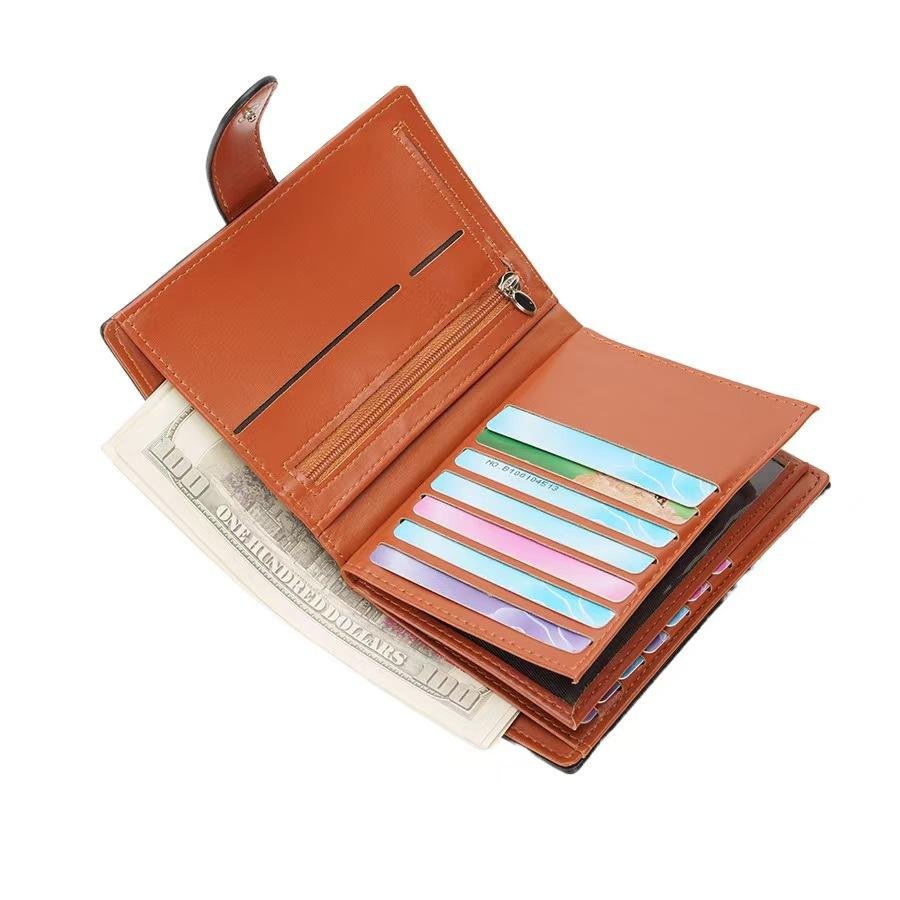 Custom PU Leather Slim Card Holder Wallet (3)