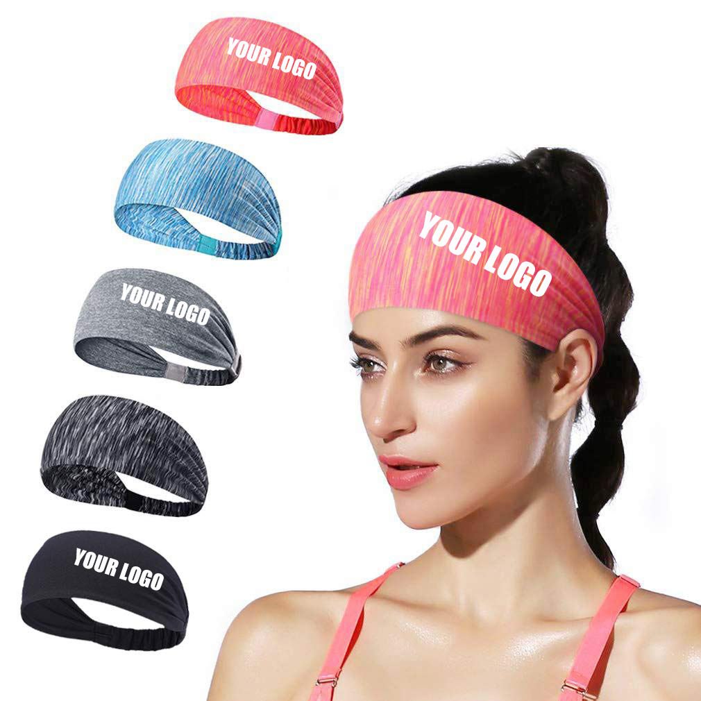 Custom Printed Elastic Yoga Sports Headband for Men & Women (3)