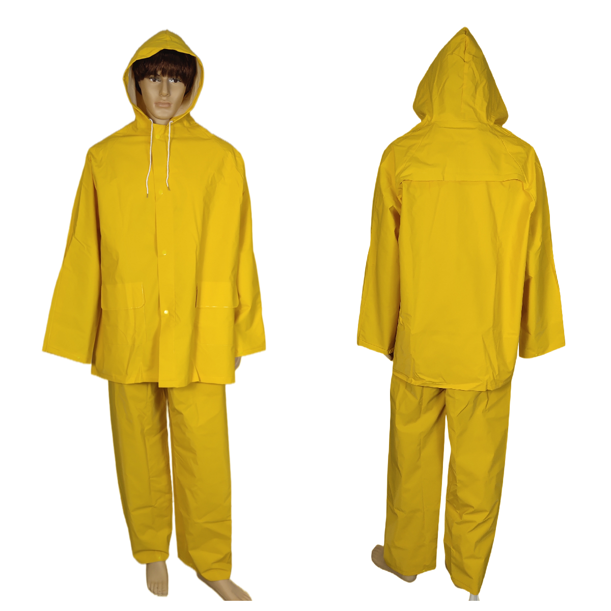 Heavy Duty Waterproof Windproof Rain Suit for Motorcycle & Outdoor Use (1)