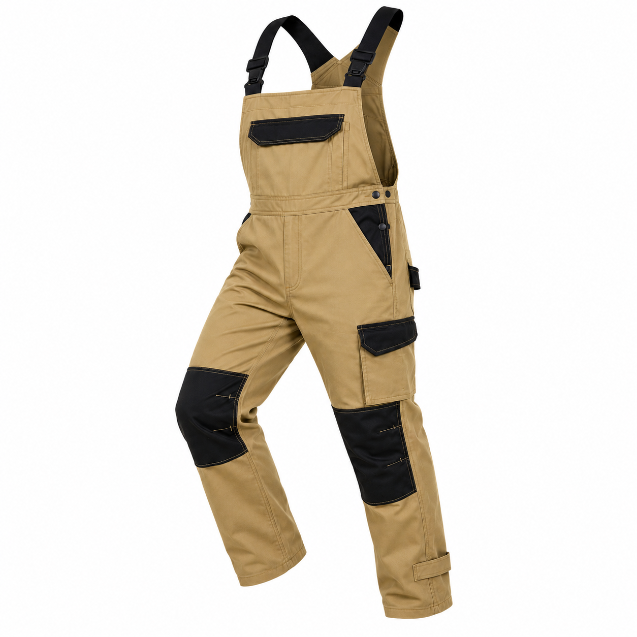 Industrial Cotton Ripstop Safety Bib Overalls for Mechanics & Construction (2)