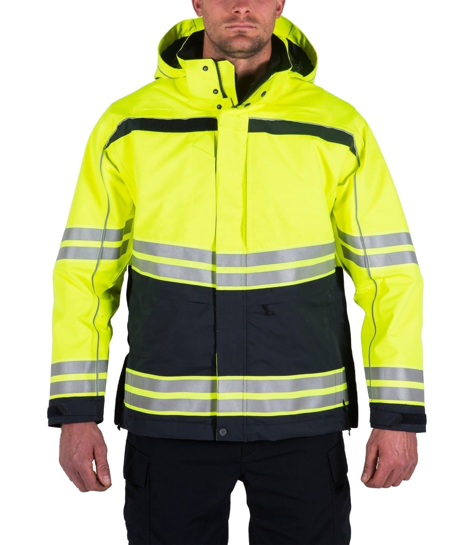 Men’s High Visibility Reflective Softshell Safety Jacket with Custom Logo (1)