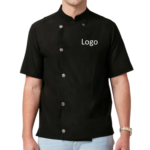 Custom poly cotton short sleeve chef jacket