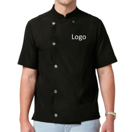 Custom poly cotton short sleeve chef jacket