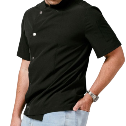 Single breasted poly cotton chef jacket