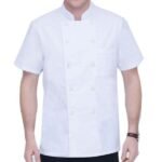 Custom logo mesh back chef jacket