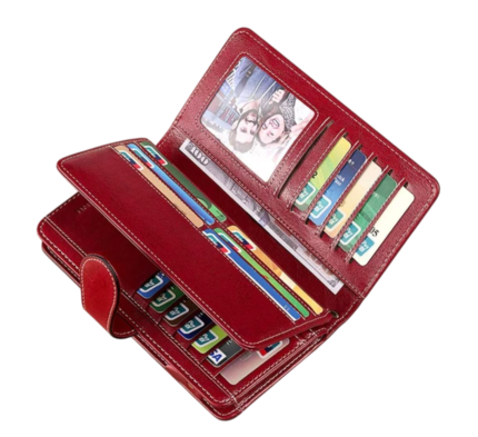 Custom women’s RFID leather wallet