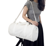 Private label canvas duffel bag branding